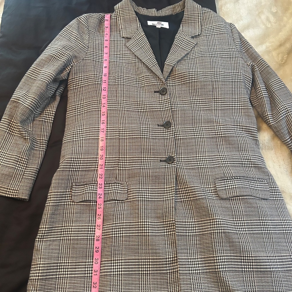 BB Dakota Houndstooth Three Button Blazer Size XXL - Picture 4 of 6